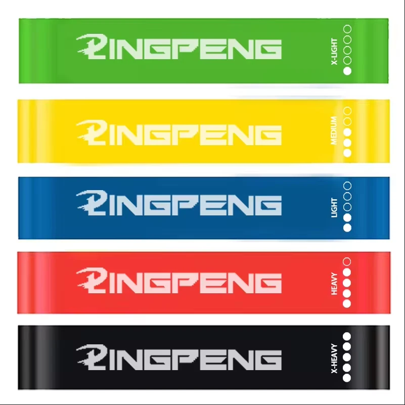 Resistance Bands Set of 5 Loop Exercise Bands for Yoga Fitness Workout Gym