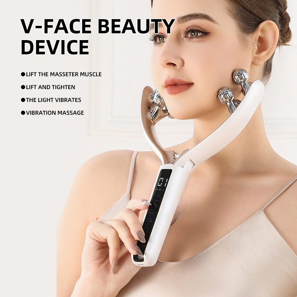 AboutY EMS V Roller Microcurrent Face Lifting Massager