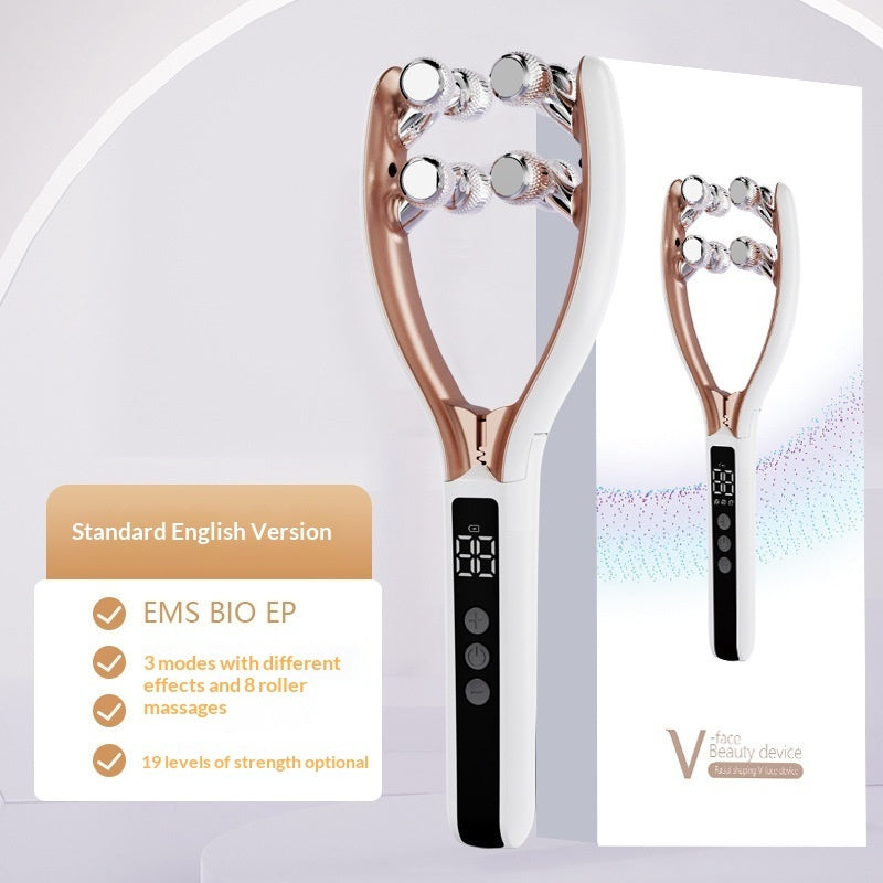 AboutY EMS V Roller Microcurrent Face Lifting Massager