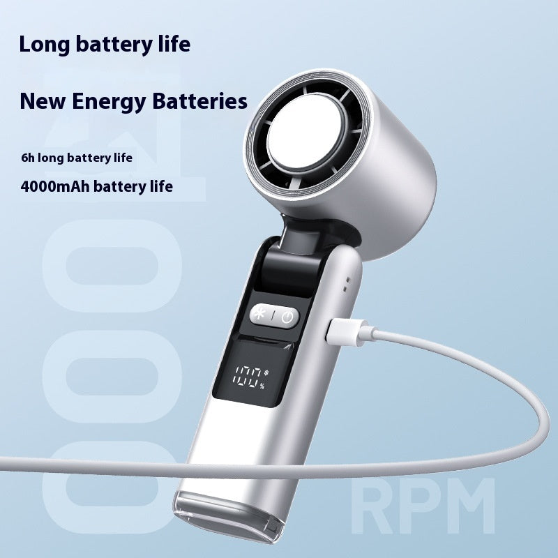 Turbo Mini USB Cooling Fan with Digital Display | Portable