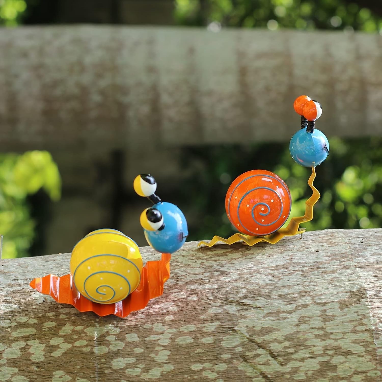 Metal Garden Decor Cute Snail Yard Art Outdoor Lawn Patio Ornament Fence - Image 7