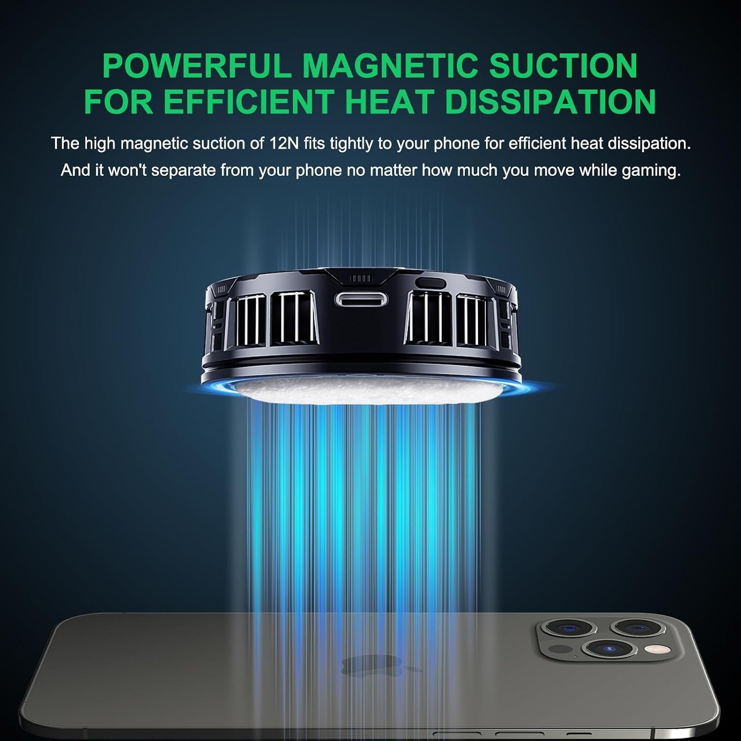 Cell Phone Cooler Heatsink for Gaming,Phone Cooling Fan Cooler for iPhone/iPad t - Image 4