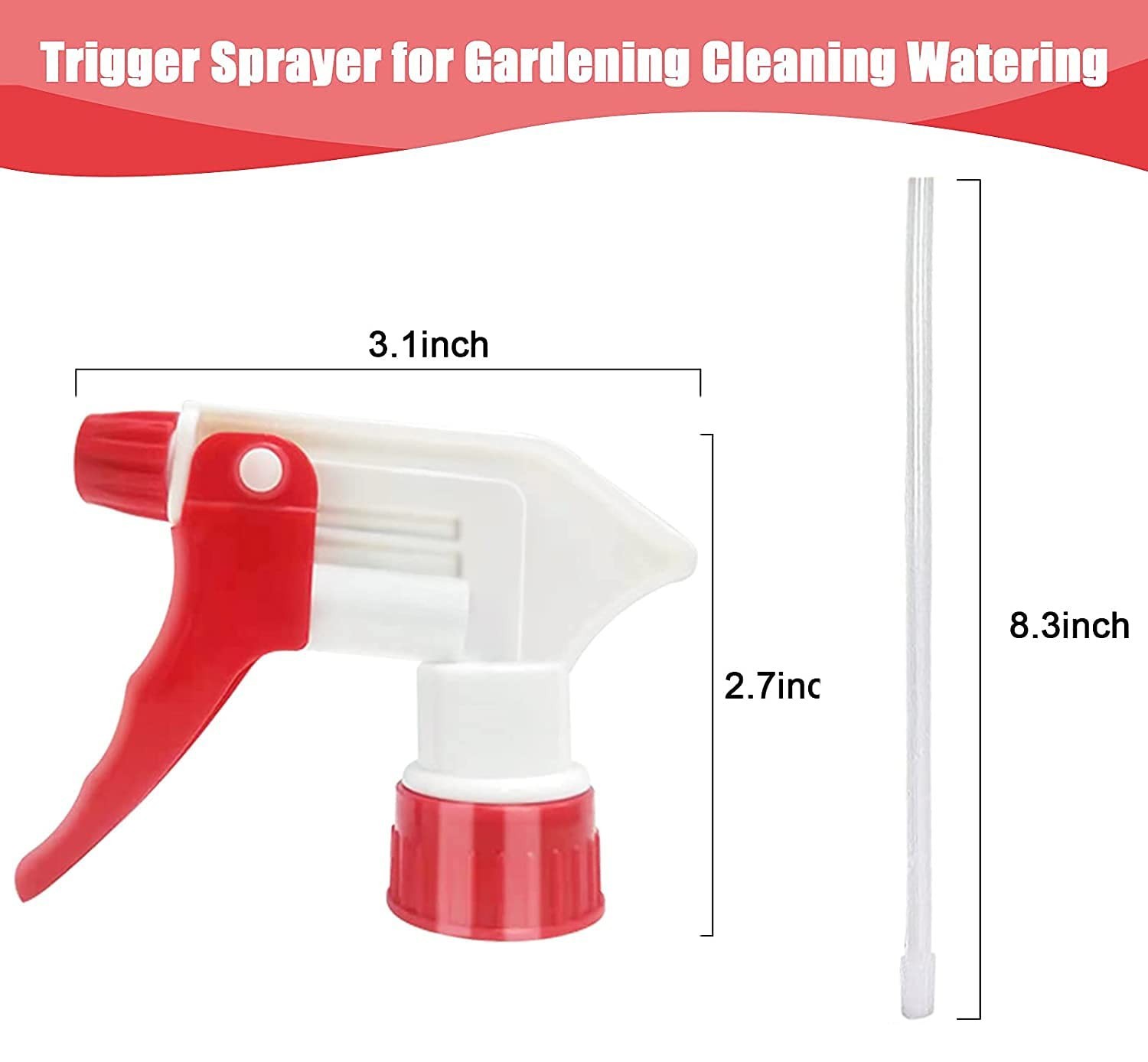 Plastic Spray Bottle Nozzle Heavy Duty Spraying Bottle Replacement Part Leak Pro - Image 2