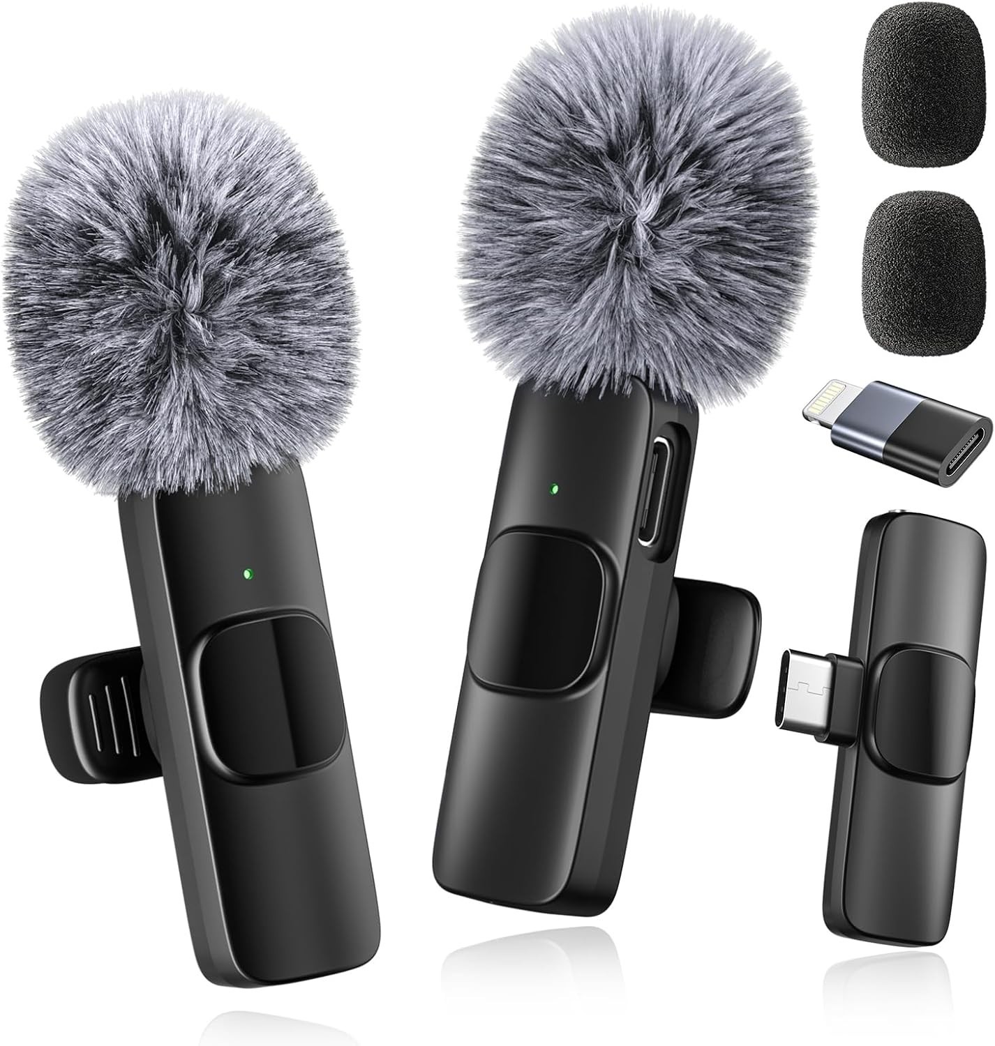 Professional Wireless Microphone for iPhone,iPad,An<wbr/>droid, Lavalier Lapel Mic for