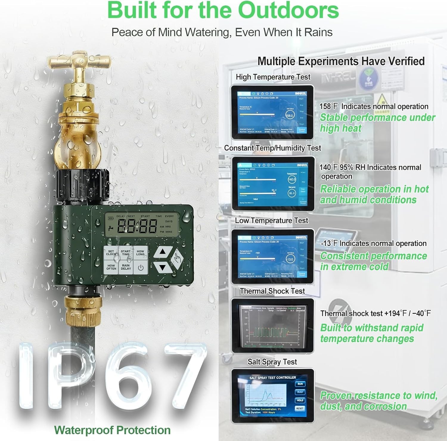 Hose Faucet Water Timer for Outdoor Garden, Ortis Programmable Sprinkler Time... - Image 6