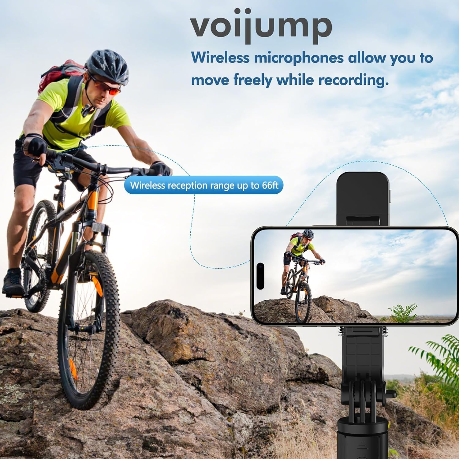 Professional Wireless Microphone for iPhone,iPad,An<wbr/>droid, Lavalier Lapel Mic for - Image 7