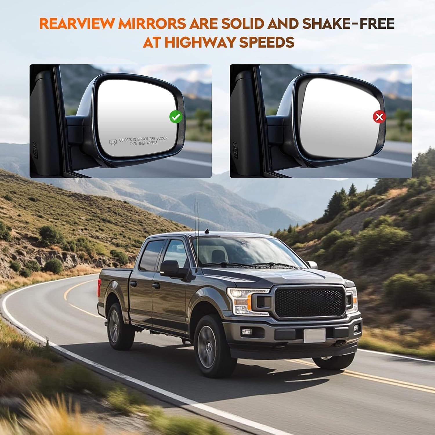 Driver Left Side Heated Mirror Glass - 2003-2006 For Chevy Driver Side (Left) - Image 3