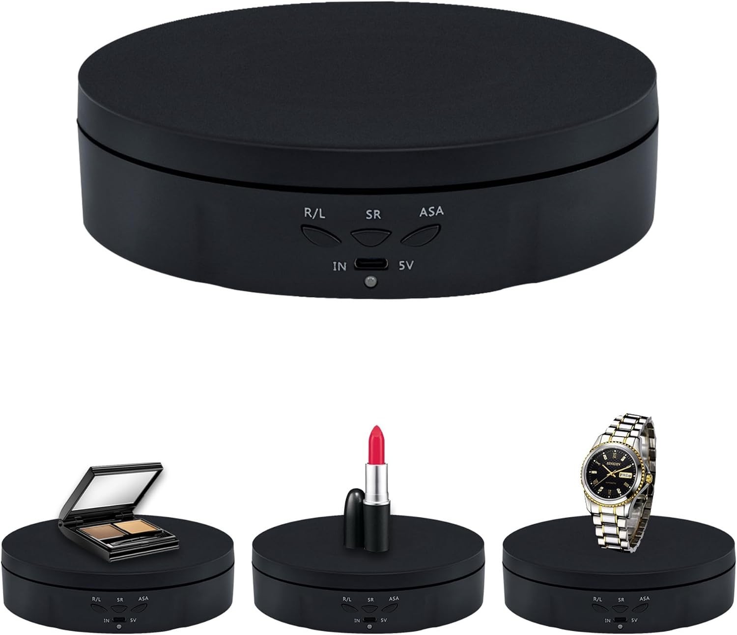 Motorized Rotating Display Stand,5.7Inch 360 Degree Electric Rotating