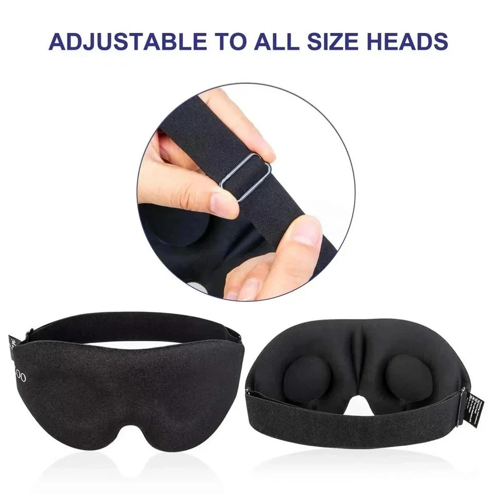 MZOO Luxury Sleep Eye Mask for Side Sleeper Men Women, Zero Eye Pressure 3D Mask - Image 4