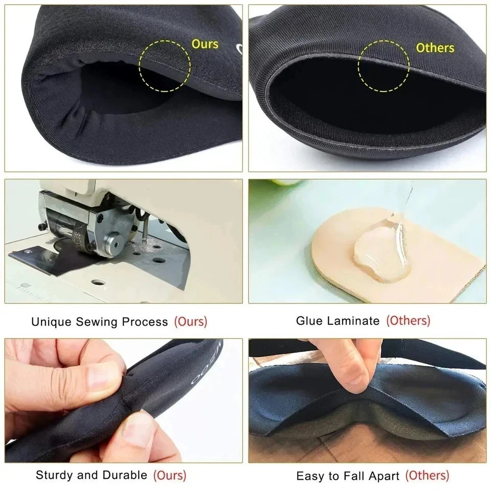 MZOO Luxury Sleep Eye Mask for Side Sleeper Men Women, Zero Eye Pressure 3D Mask - Image 5