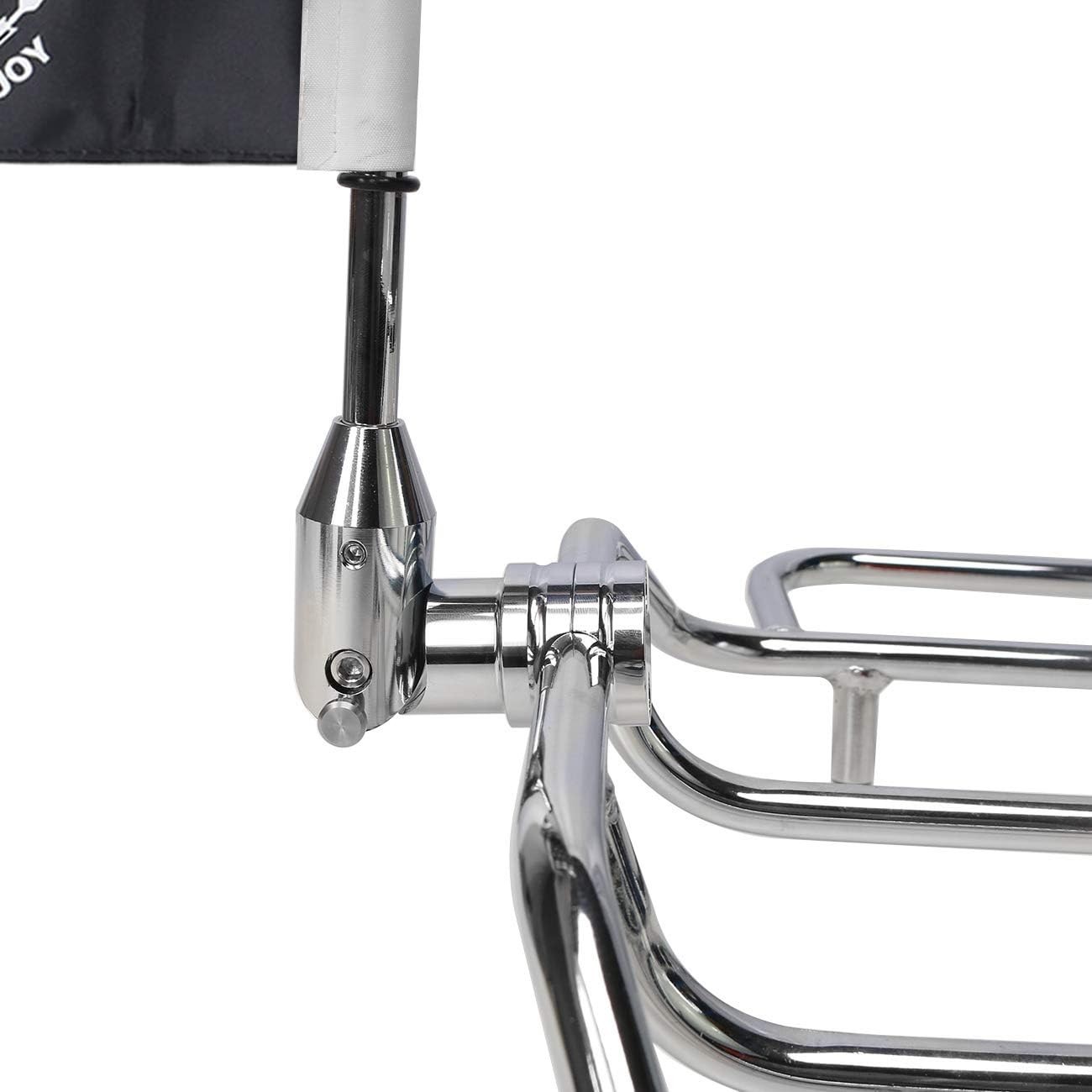 2 Pack Motorcycle Flag Pole Fold Down 90° with American Flag and Pow-mia Fl - Image 6