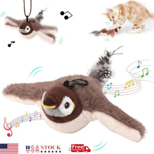 USB Interactive Flying Bird Cat Toys Electronic Pet Simulation Sparrow Toy