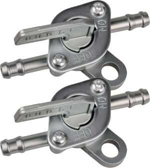 Petcock Fuel Shutoff Valve, 1/4 Gas Inline Fuel Shut Off Valve On-Off Switch ...
