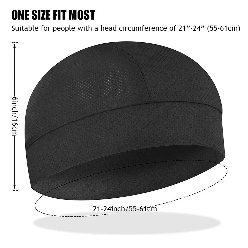 Musion Original Design Motorcycle Head Cover Helmet Cap Moisture Wicking Dry Fit - Image 2