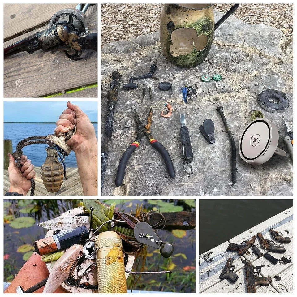 Magnet Fishing Kit with Case Fishing Magnets 1000 Lbs Pulling Force Super Strong - Image 6