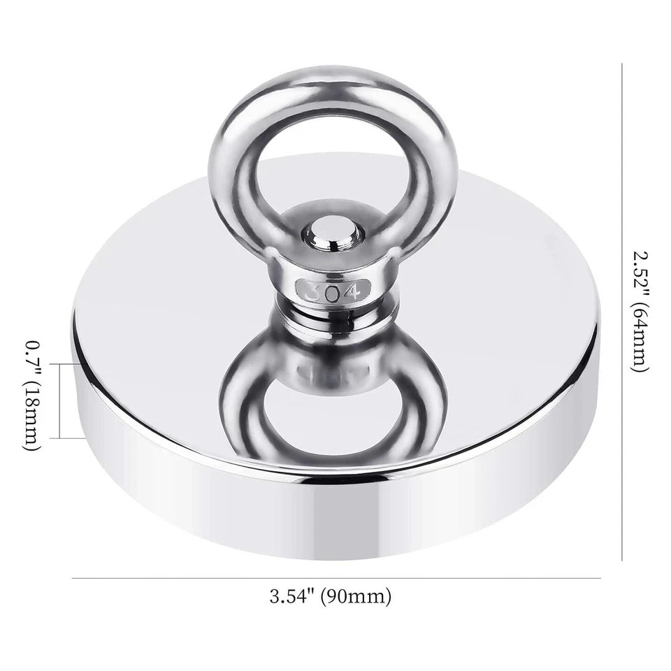Magnet Fishing Kit with Case Fishing Magnets 1000 Lbs Pulling Force Super Strong - Image 7