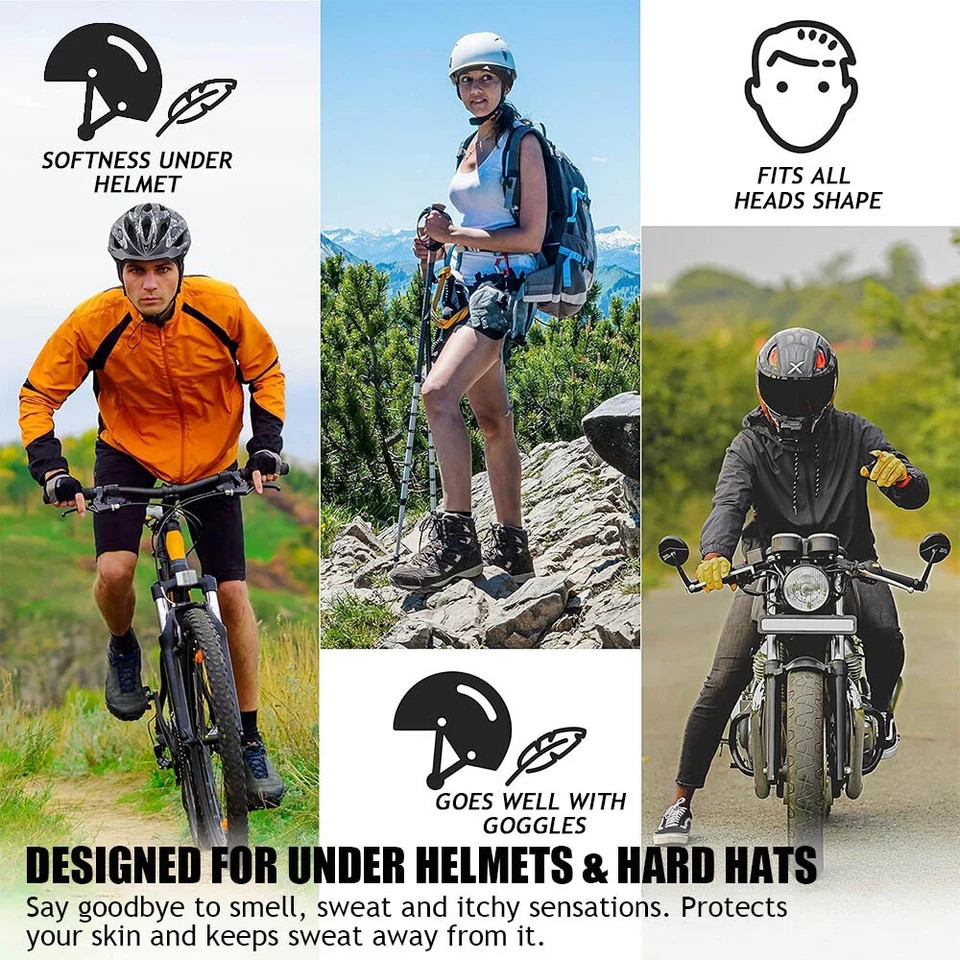 Musion Original Design Motorcycle Head Cover Helmet Cap Moisture Wicking Dry Fit - Image 3