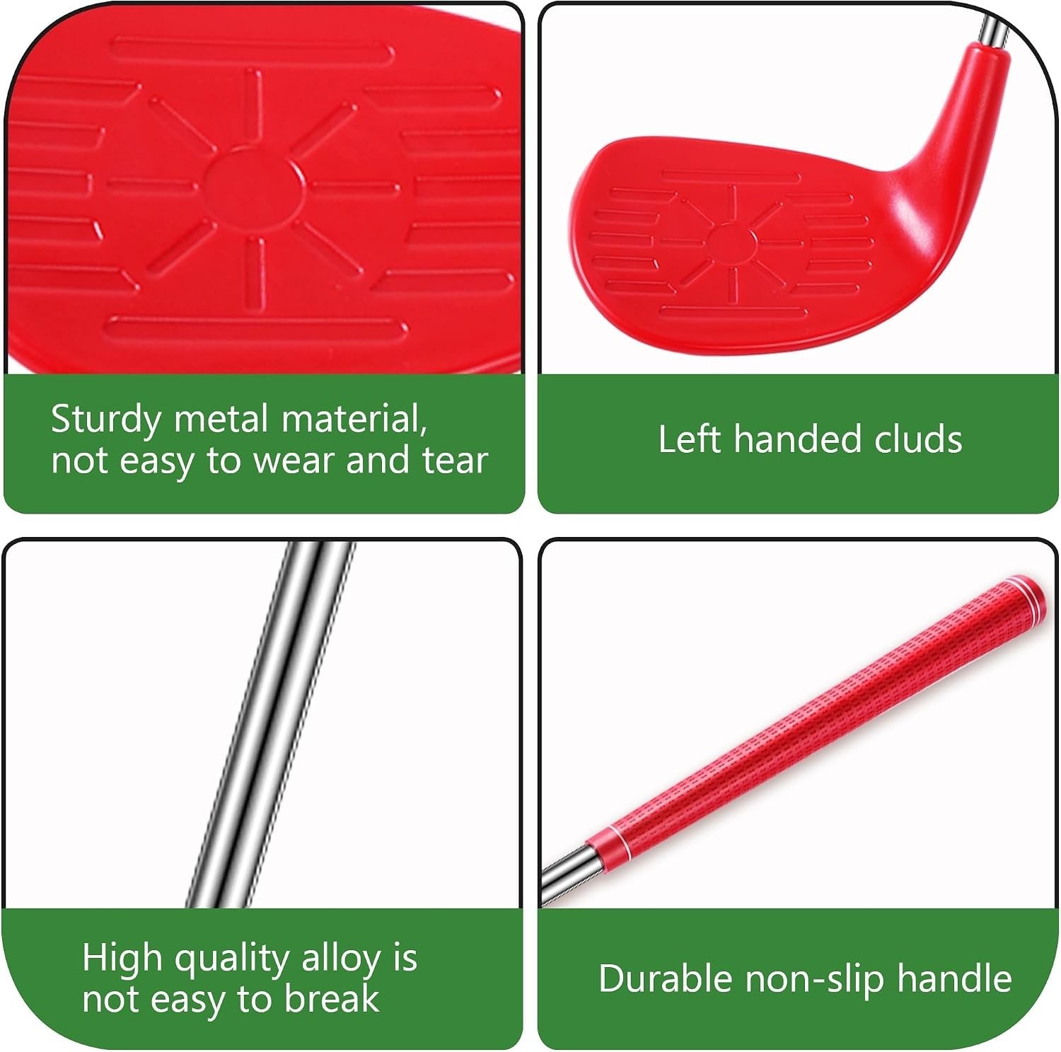 Backyard Golf Club Set with Oversize Heads Golf Balls Bucket Golf Game Chipping - Image 3