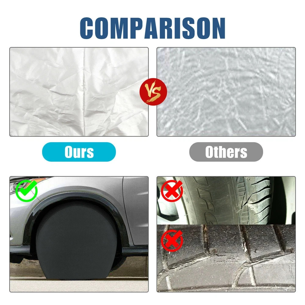 4PCS 30-32'' Waterproof Tire Covers Wheel&Tyre RV Trailer Camper Sun Protector - Image 7
