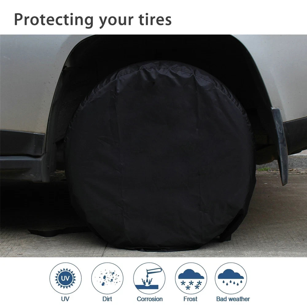 4PCS 30-32'' Waterproof Tire Covers Wheel&Tyre RV Trailer Camper Sun Protector - Image 12