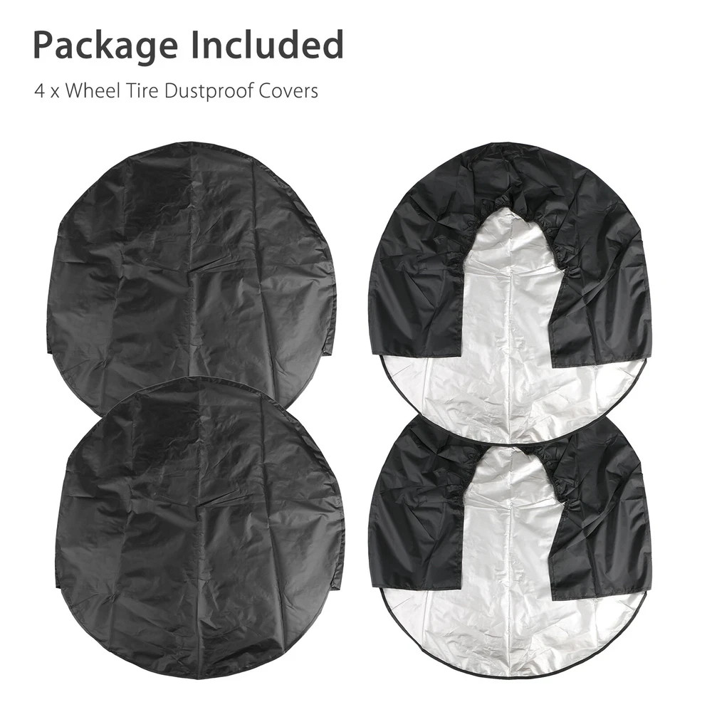 4PCS 30-32'' Waterproof Tire Covers Wheel&Tyre RV Trailer Camper Sun Protector - Image 14