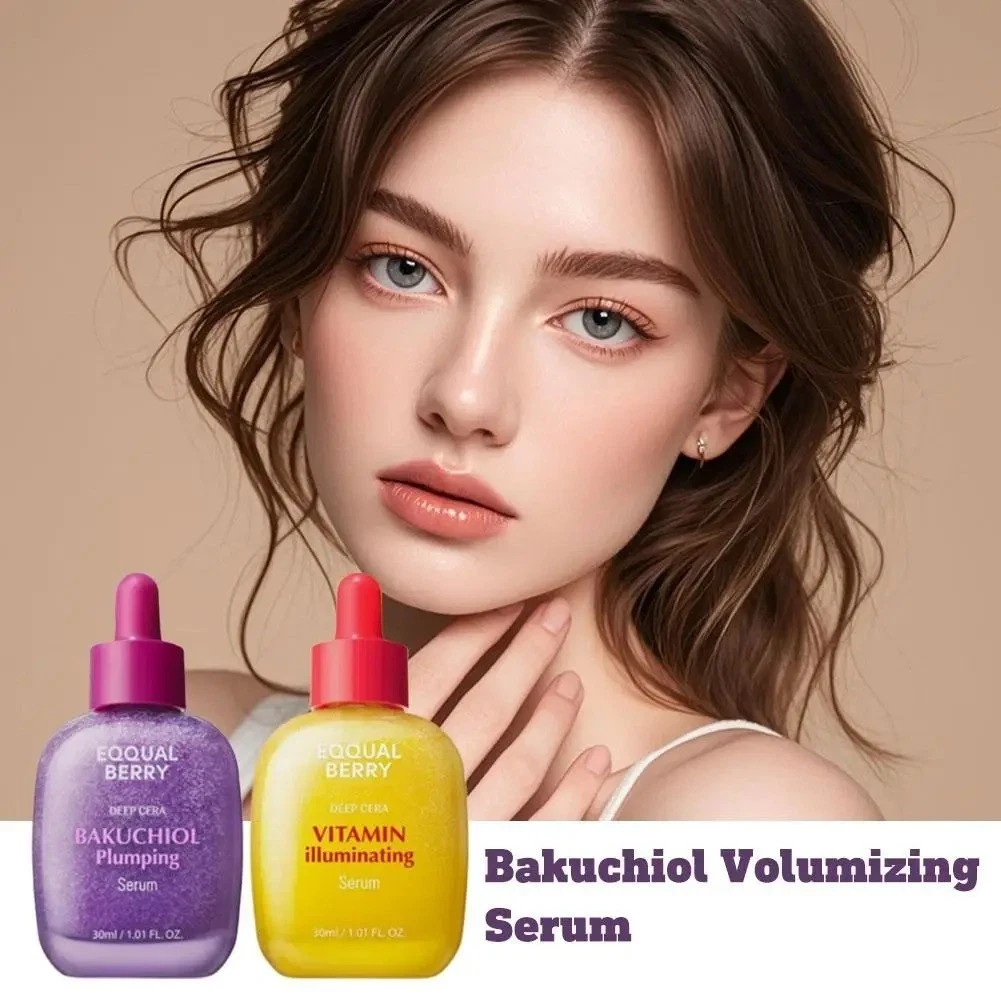EQQUALBERRY Vitamin Illuminating Serum Bakuchiol Plumping Face Serum 30ml - Image 5