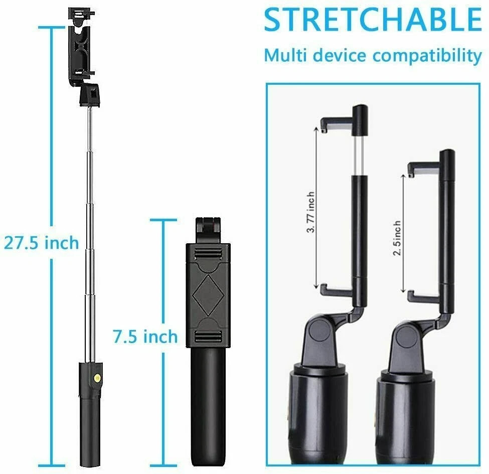 Selfie Stick Tripod Remote Desktop Stand Cell Phone Holder For US - Image 7