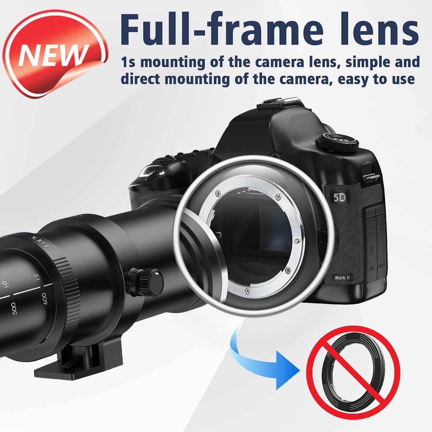 EF/EF-S 420-800Mm F8.3 Telephoto Zoom Lens(Mf) for Canon EOS Rebel T8I/T7I/T7/T6 - Image 5