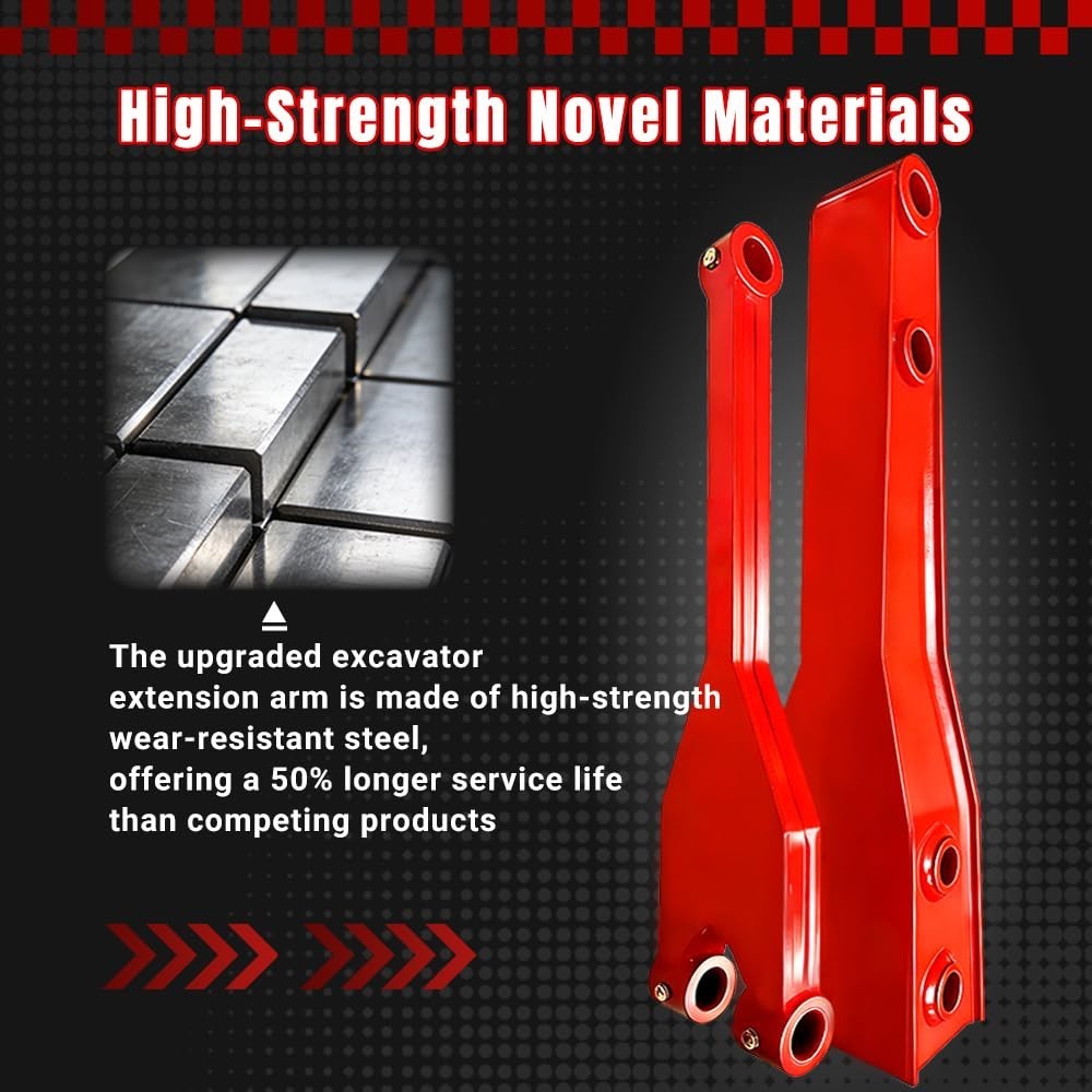 Professional 26 Inch Mini Excavator Extension Arm for 0.8-2 Ton Excavators | - Image 3