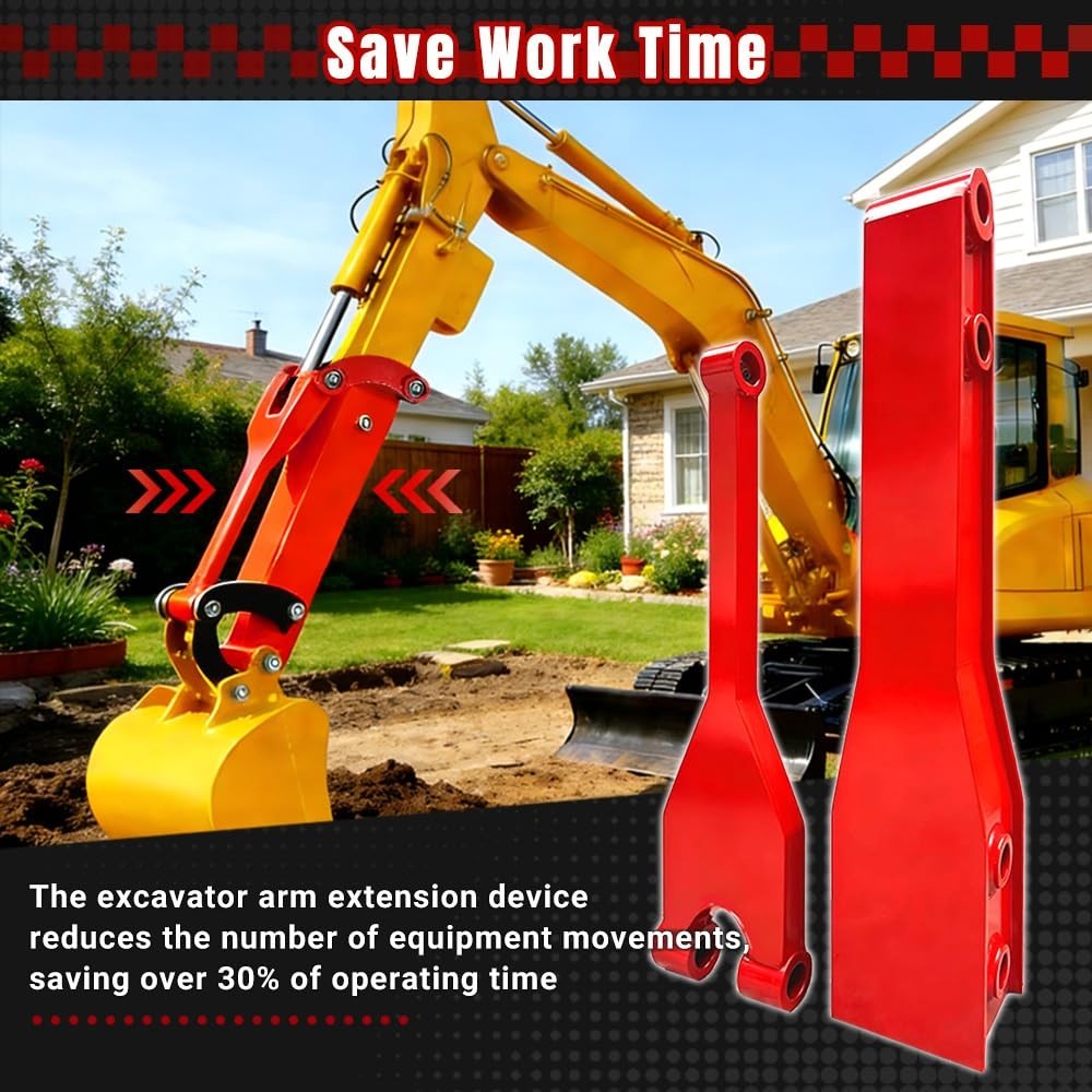 Professional 26 Inch Mini Excavator Extension Arm for 0.8-2 Ton Excavators | - Image 4