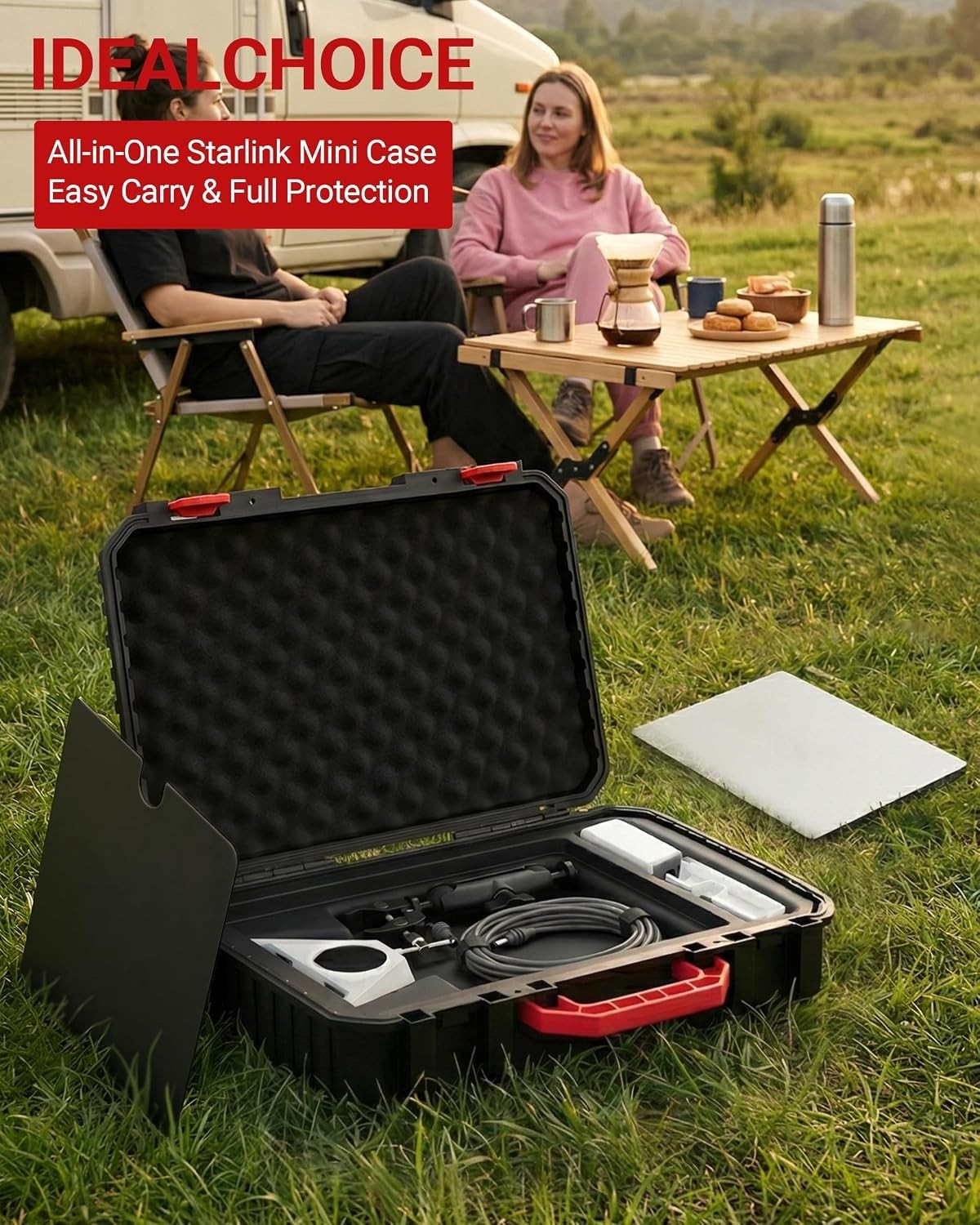 For Starlink Mini Case, Waterproof Hard Protective Travel Carrying Case Starlink - Image 9