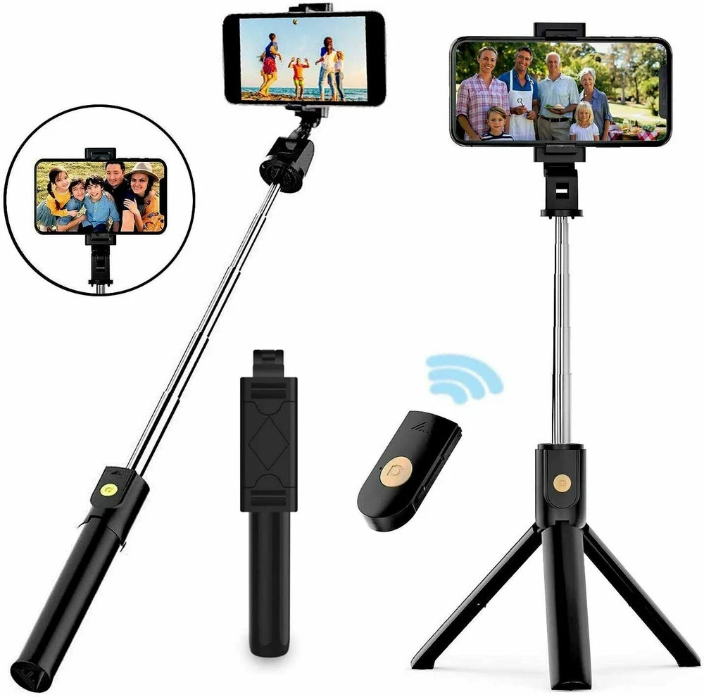 Selfie Stick Tripod Remote Desktop Stand Cell Phone Holder For US - Image 13