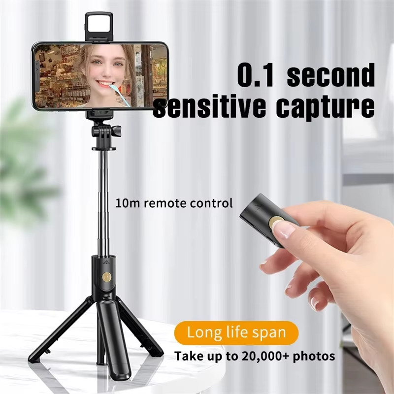 Selfie Stick Tripod Remote Desktop Stand Cell Phone Holder For US - Image 15