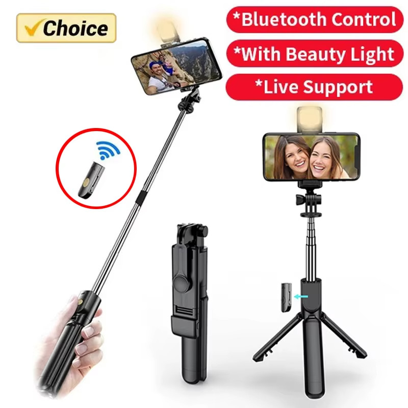 Selfie Stick Tripod Remote Desktop Stand Cell Phone Holder For US - Image 19