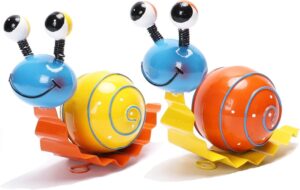 Metal Garden Decor Cute Snail Yard Art Outdoor Lawn Patio Ornament Fence