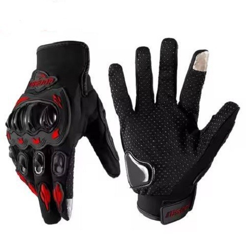 Motorcycle Touch Screen Green Waterproof Motorbike Racing Full Finger Gloves - Blue XL - Image 8