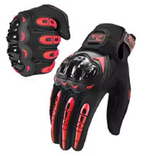Motorcycle Touch Screen Green Waterproof Motorbike Racing Full Finger Gloves - Blue XL - Image 10