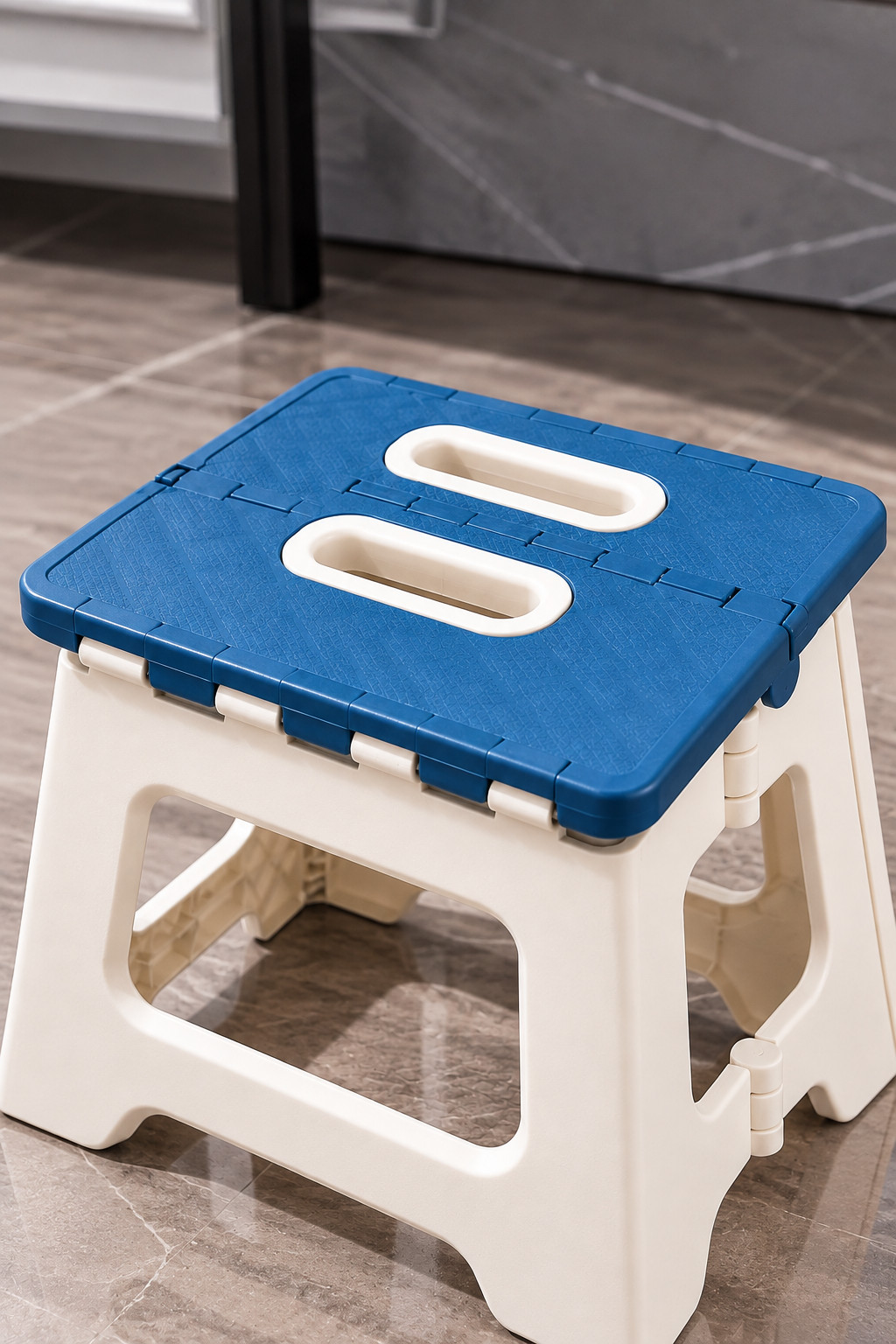 Folding Step Stool Plastic Portable Compact Stackable Chair for Kitchen, Bedroom - Image 6