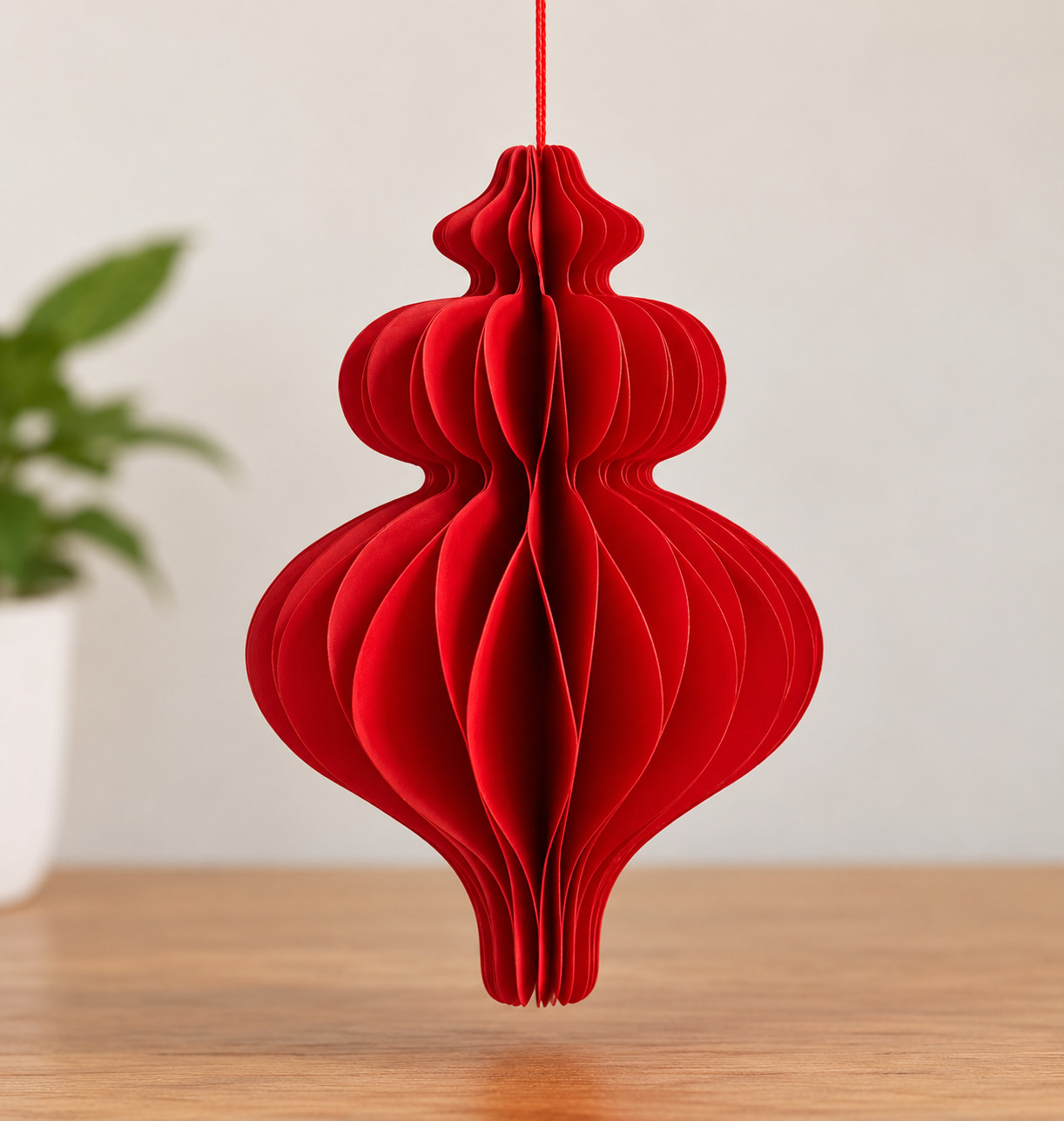 Christmas3d Paper Honeycomb Finial Ornament S12 Home Party Tree Decorations - Image 7