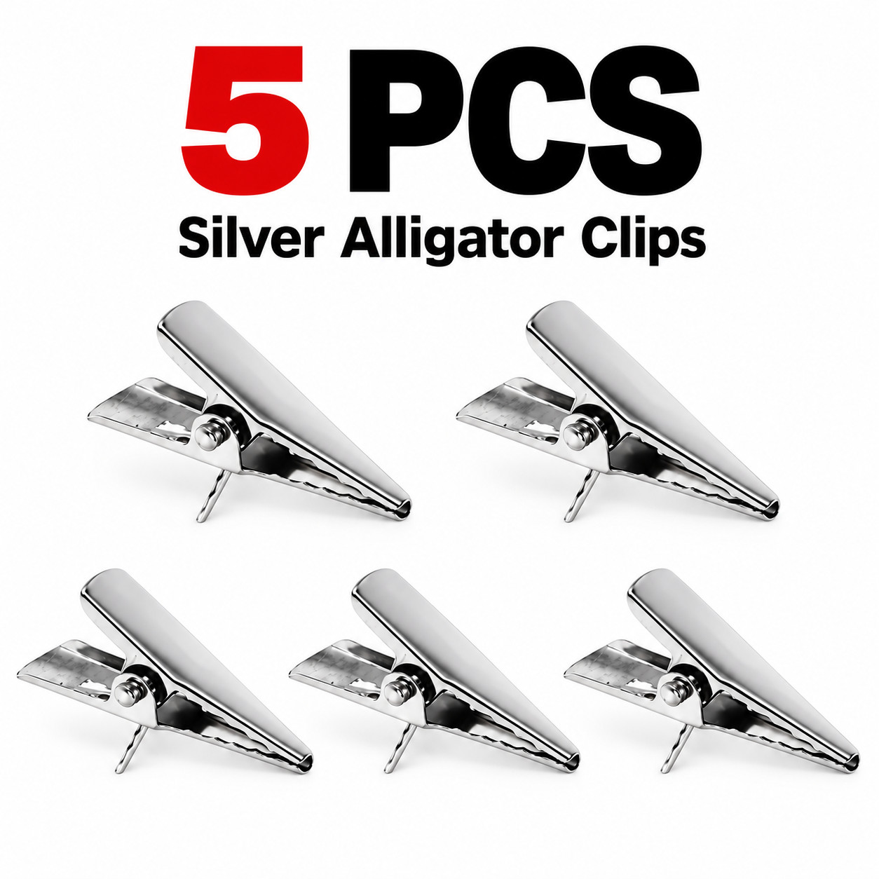 5pcs Glitter Christmas Flowers Alligator Clips Xmas Tree Hanging Ornaments Dcore - Image 3