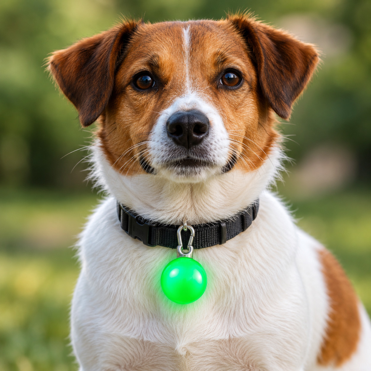New Dog Collar Led Glow Pendant Green Light Up Pet Accessories Night Safety - Image 4