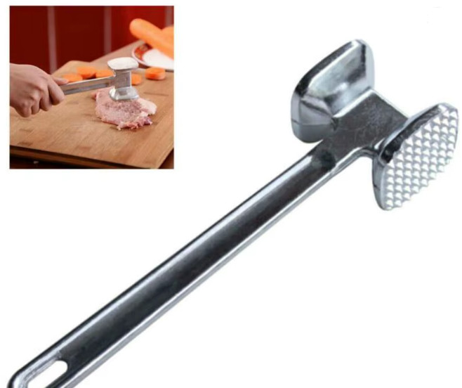 New 1pc Zinc Alloy Meat Tenderizer Hammer Mallet Tool for Beef Steak Chicken - Image 4