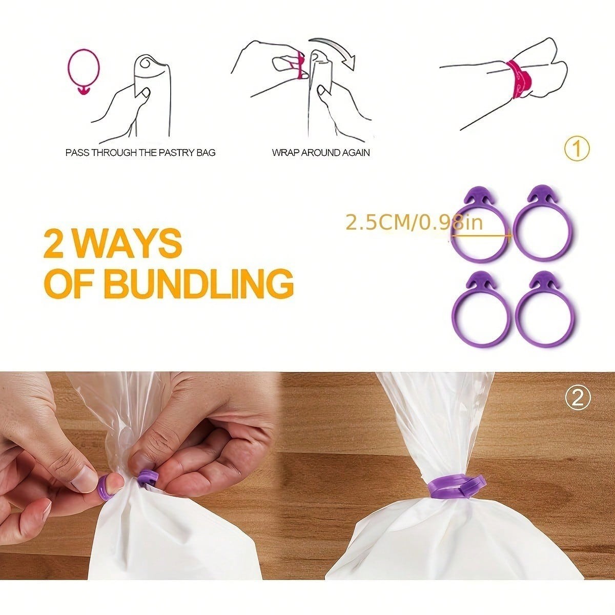 New 21pcs Piping Bags Cake Decorating Tools Reusable Silicone Pastry Bag - Image 7