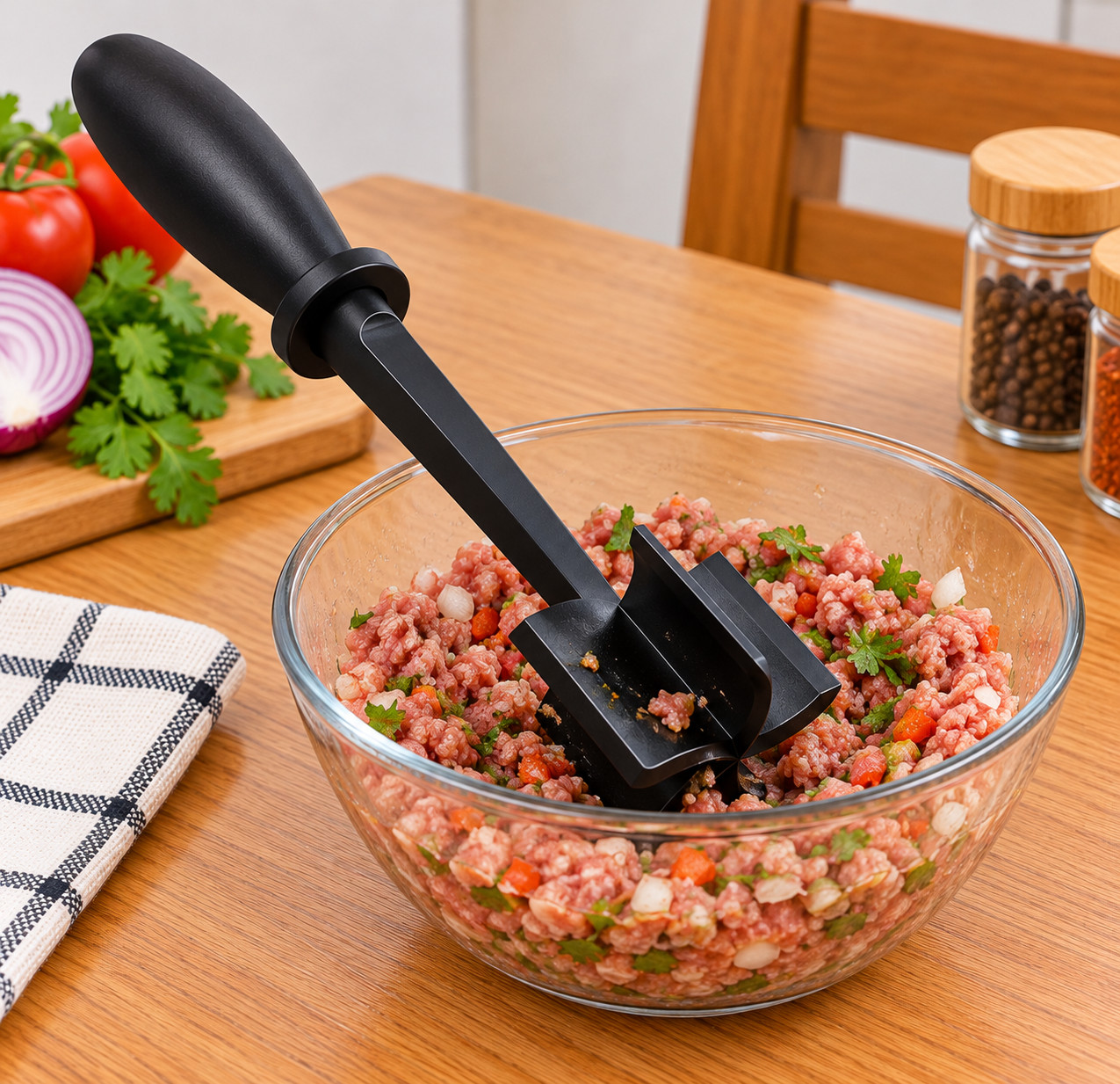 New 1pc Meat Chopper and Shredder Black Heat Resistant Suitable for Hamburger - Image 5