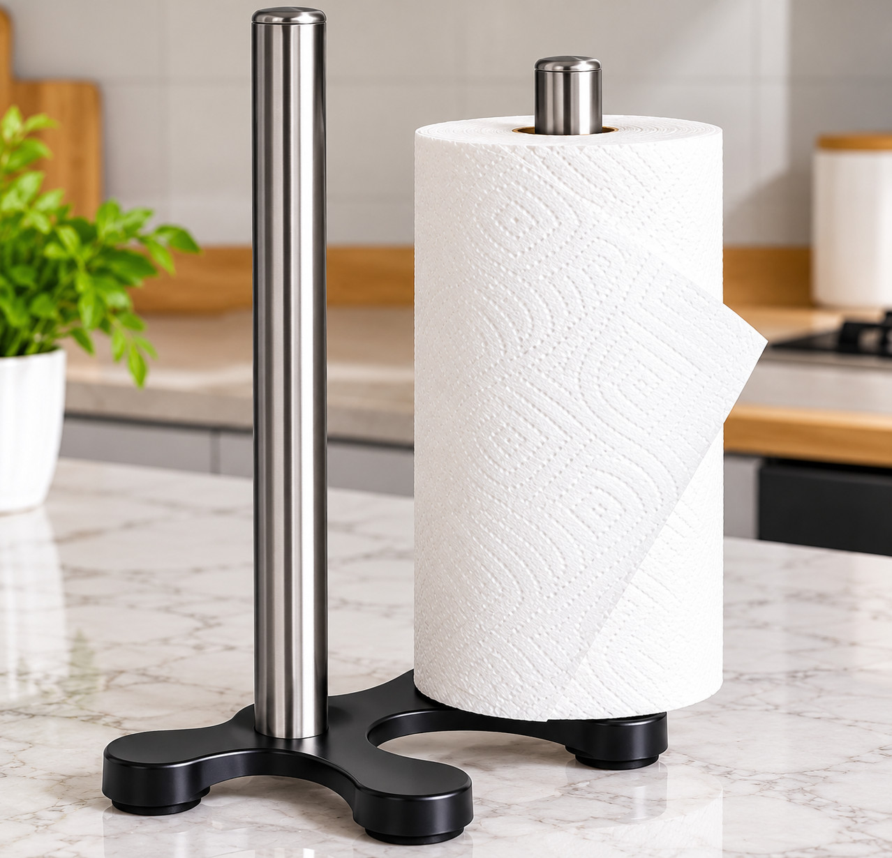 New Kitchen Roll Holder Stainless Steel Easily Cleaned Solid - Image 3