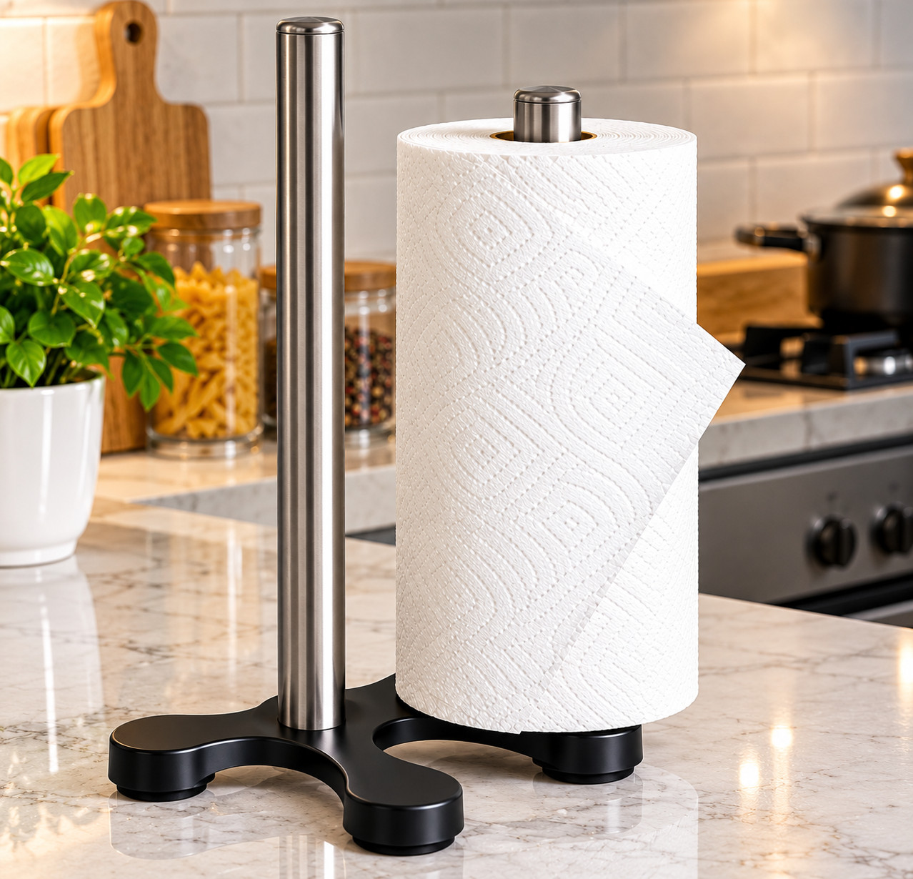 New Kitchen Roll Holder Stainless Steel Easily Cleaned Solid - Image 5