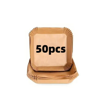 Square Air Fryer Liner Disposable Unbleached Parchment Paper Baking Tray