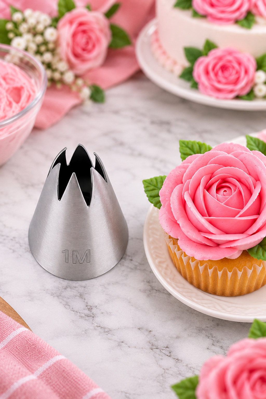 New 1m Rose Flower Piping Cake Decorating Tips Stainless Steel - Image 3
