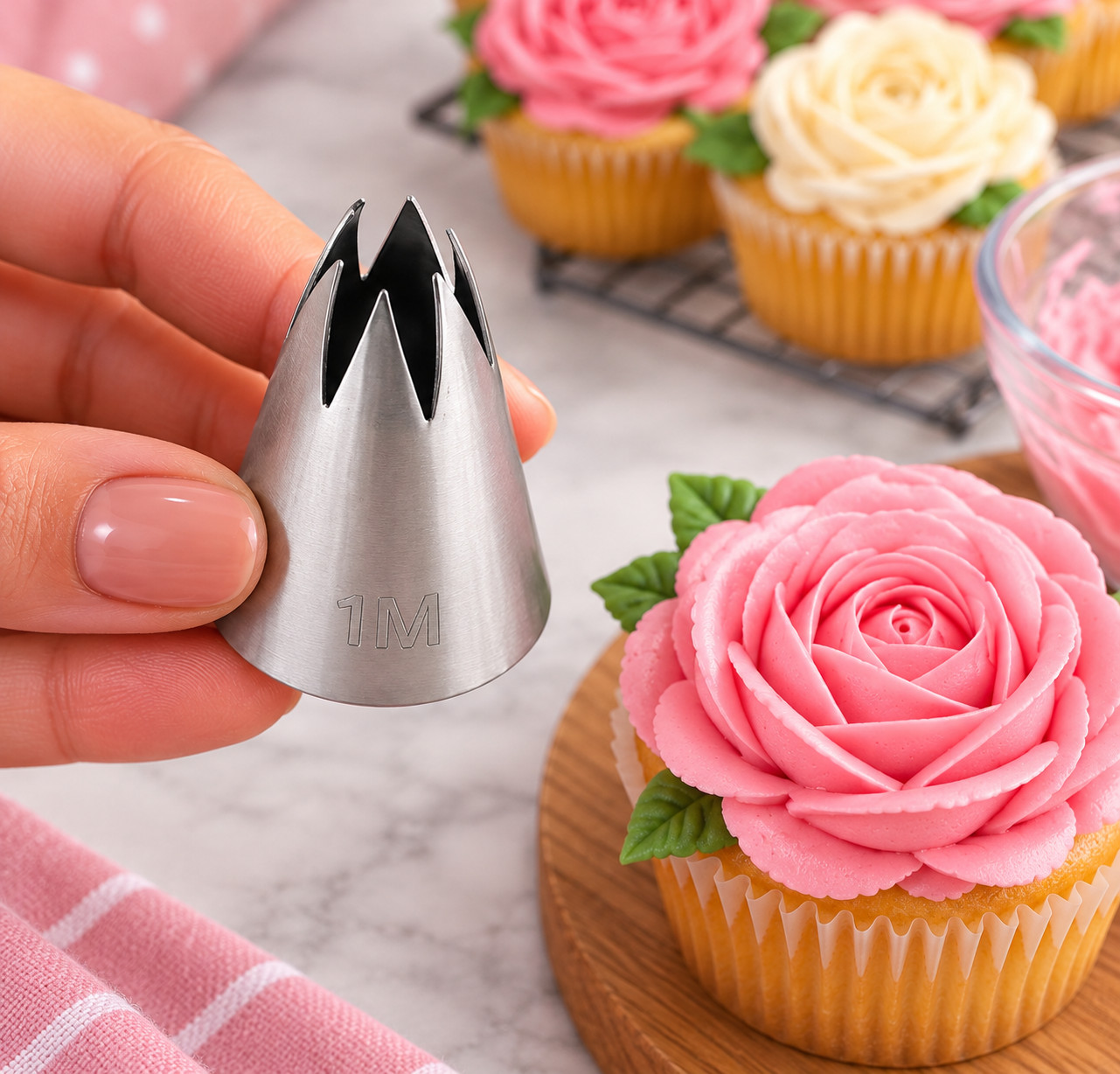 New 1m Rose Flower Piping Cake Decorating Tips Stainless Steel - Image 5