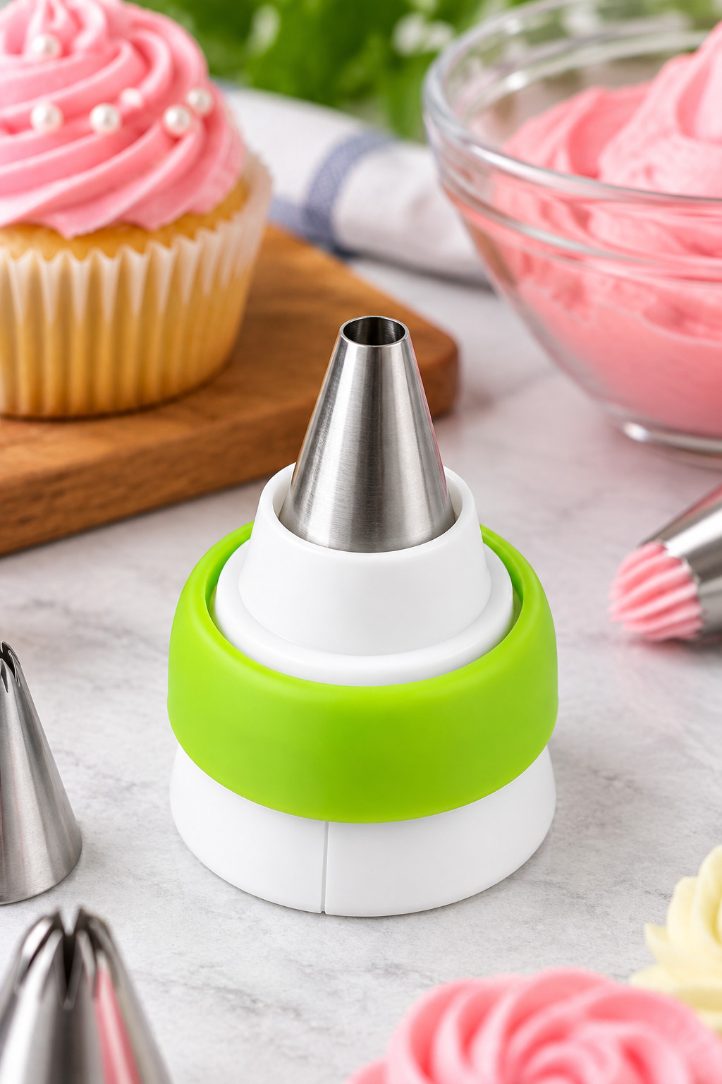 New Reusable Piping Tip Coupler Nozzle Converter for Cake Use Quickly Easily - Image 5